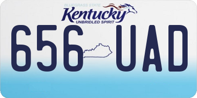 KY license plate 656UAD