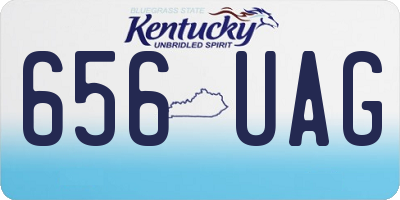 KY license plate 656UAG