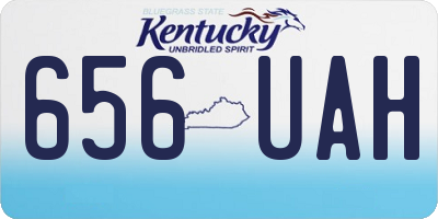 KY license plate 656UAH