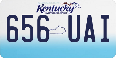 KY license plate 656UAI