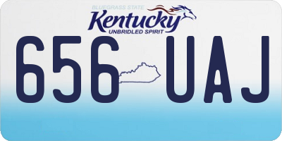 KY license plate 656UAJ
