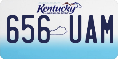 KY license plate 656UAM