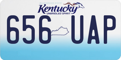 KY license plate 656UAP