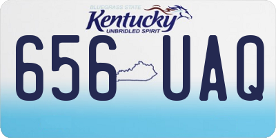 KY license plate 656UAQ