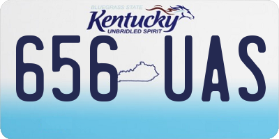 KY license plate 656UAS