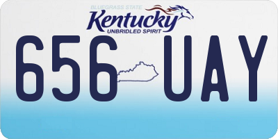 KY license plate 656UAY