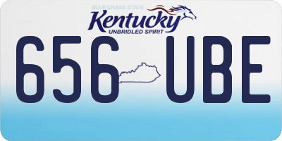 KY license plate 656UBE