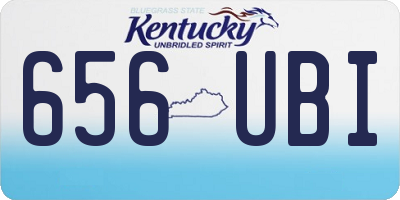 KY license plate 656UBI