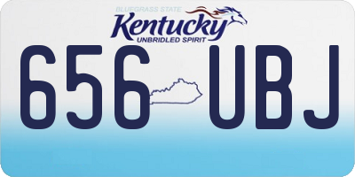 KY license plate 656UBJ