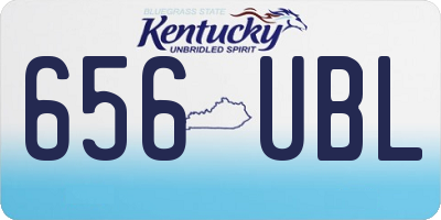 KY license plate 656UBL