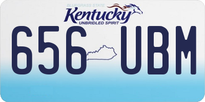 KY license plate 656UBM