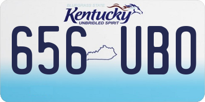 KY license plate 656UBO