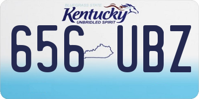 KY license plate 656UBZ