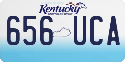 KY license plate 656UCA