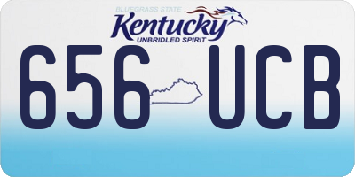 KY license plate 656UCB