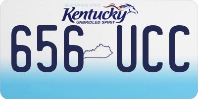 KY license plate 656UCC