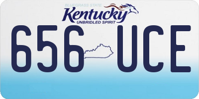 KY license plate 656UCE