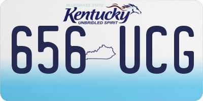 KY license plate 656UCG