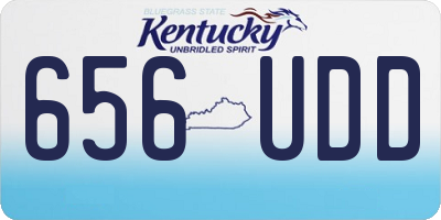 KY license plate 656UDD