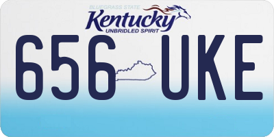 KY license plate 656UKE