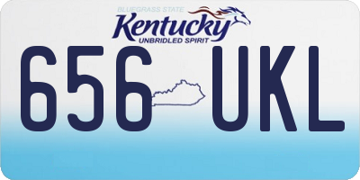 KY license plate 656UKL