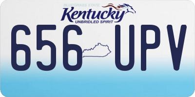 KY license plate 656UPV