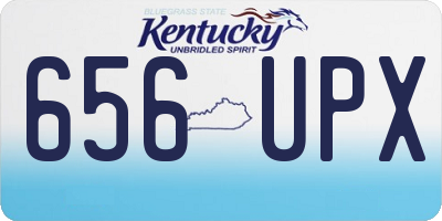 KY license plate 656UPX