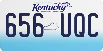 KY license plate 656UQC