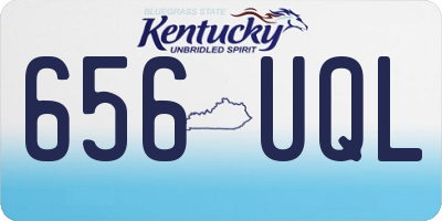 KY license plate 656UQL