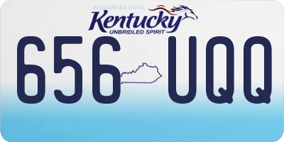 KY license plate 656UQQ