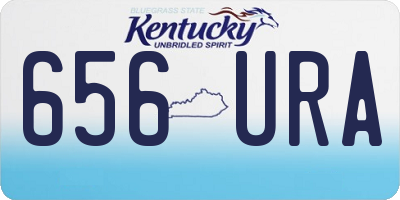 KY license plate 656URA