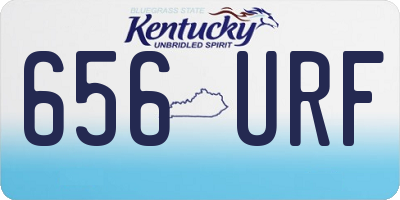 KY license plate 656URF