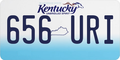KY license plate 656URI