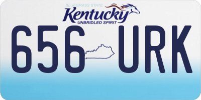 KY license plate 656URK