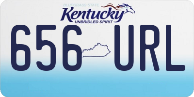 KY license plate 656URL