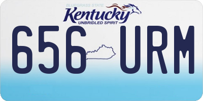 KY license plate 656URM