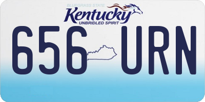 KY license plate 656URN