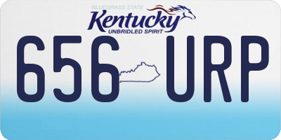 KY license plate 656URP