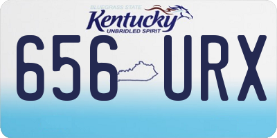 KY license plate 656URX