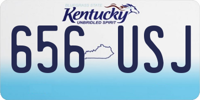 KY license plate 656USJ