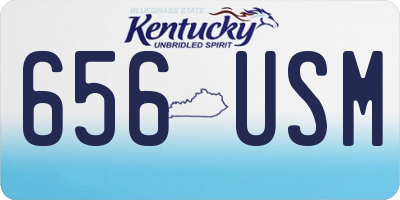 KY license plate 656USM