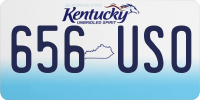 KY license plate 656USO