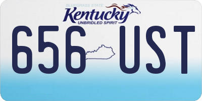 KY license plate 656UST