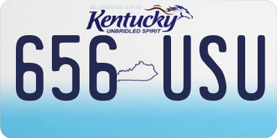 KY license plate 656USU