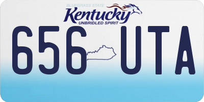KY license plate 656UTA