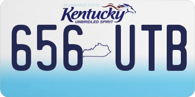 KY license plate 656UTB
