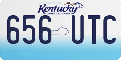 KY license plate 656UTC