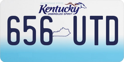 KY license plate 656UTD