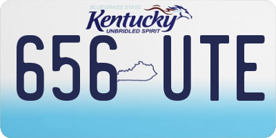 KY license plate 656UTE