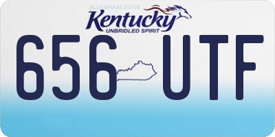 KY license plate 656UTF